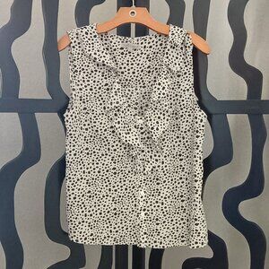 Sleeveless Button Down Blouse